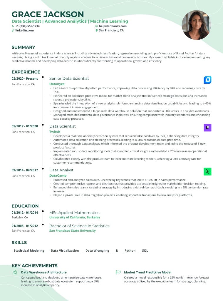 Modern Resume Template 1